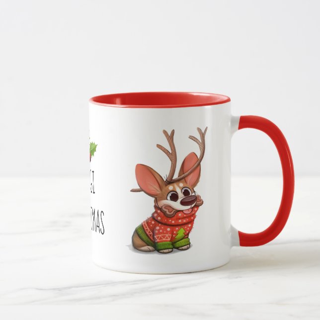 Corgi Dog Christmas Mug (Right)