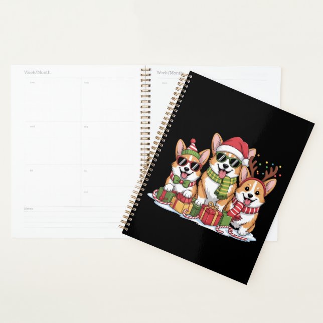 Corgi Dog Christmas Mum Dog Lover Holiday Gift Planner (Display)