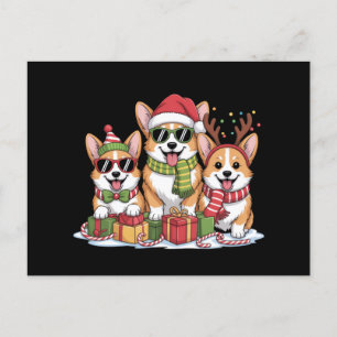 Corgi Dog Christmas Mum Dog Lover Holiday Gift Postcard