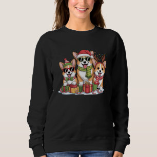 Corgi Dog Christmas Mum Dog Lover Holiday Gift Sweatshirt