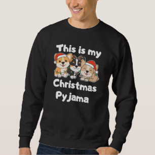 Corgi Dog Christmas Pajamas Sweatshirt