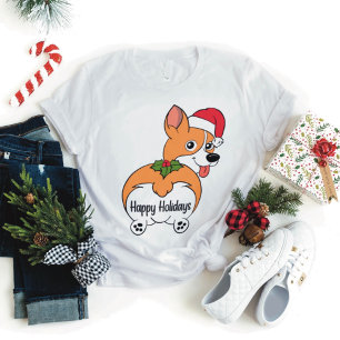 Corgi Dog Christmas  T-Shirt