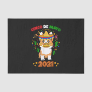 Corgi Dog Cinco De Mayo 2021 5th Of May Social Tissue Paper