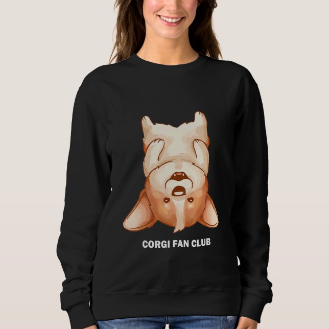 Corgi Dog Cute Playful Puppy Corgi Lover Sweatshirt (Front)