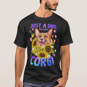 Corgi Dog   Cute Puppy Girl Woman T-Shirt