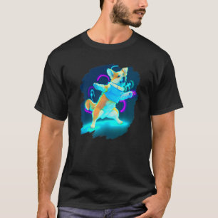Corgi Dog Dancing Retro Breakdancing Dance Dancer T-Shirt