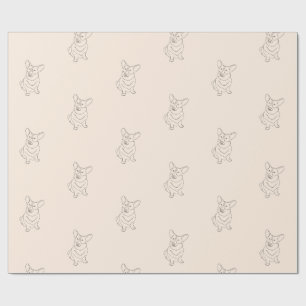 Corgi Dog Decorated Wrapping Paper