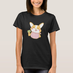 Corgi Dog Eating Tamales Mexican Food T-Shirt