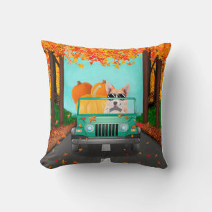 Corgi Dog Fall Pumpkin Cushion