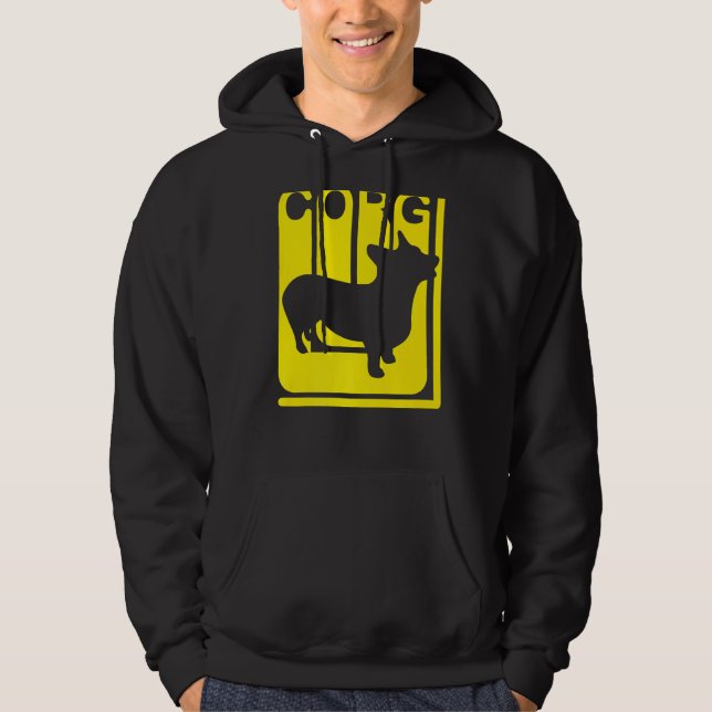 Corgi Dog Funny Hoodie (Front)