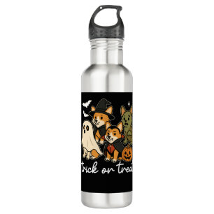 Corgi Dog Halloween Costume Spooky 710 Ml Water Bottle
