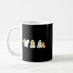 Corgi Dog Halloween Ghost Coffee Mug