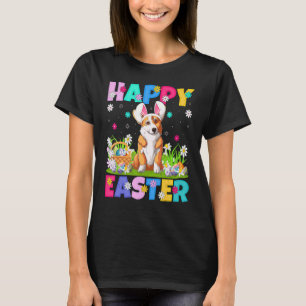 Corgi Dog Happy Easter Bunny Corgi Easter Sunday T-Shirt