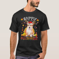 Corgi Dog Happy Hallothanksmas Halloween Thanksgiv