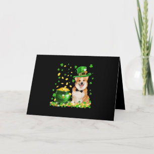 Corgi Dog Happy St. Patricks Day Card
