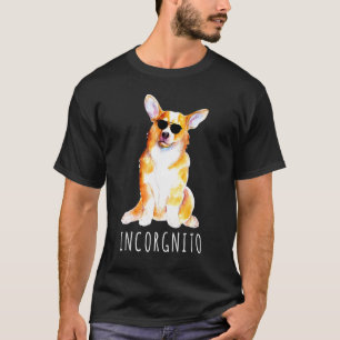 Corgi Dog Incorgnito With Aviator Sunglasses T-Shirt