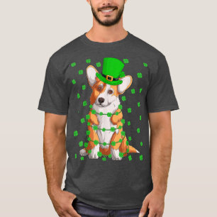 Corgi Dog Lover Leprechaun Hat Corgi St T-Shirt