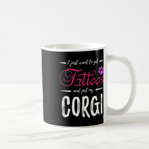 Corgi Dog Lover Tattoo Funny Dog Mum Gift Idea Coffee Mug