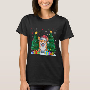 Corgi Dog Lovers Santa Hat Ugly Christmas Sweater