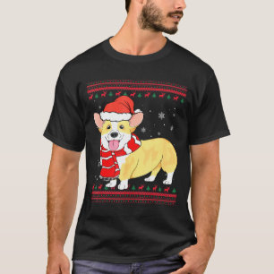 Corgi Dog Merry Corgmas Santa Corgi Ugly Christmas T-Shirt