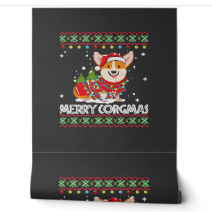 Corgi Dog Merry Corgmas Santa Corgi Ugly Christmas Wallpaper