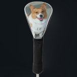 Corgi dog monogrammed golf head cover<br><div class="desc">add text anywhere on the design</div>