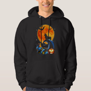 Corgi Dog Moon Pumpkin Halloween Costume Dog Hoodie
