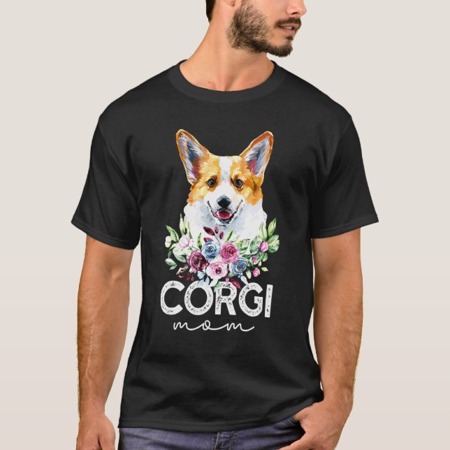 Corgi  Dog Mum T-Shirt (Front)