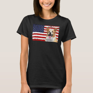 Corgi Dog Patriotic 4th Of July American Flag T-Shirt