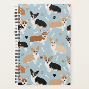 Corgi Dog Paws and Bones Planner