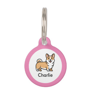 Corgi Dog Personalised Pet ID Tag