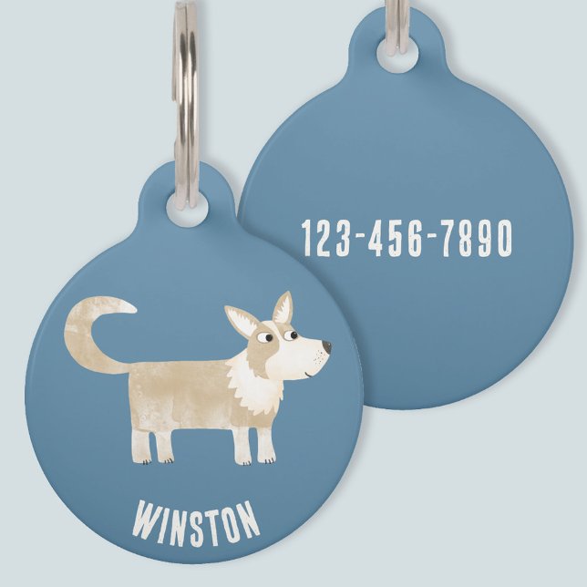 Corgi Dog Personalised Pet Tag (Creator Uploaded)