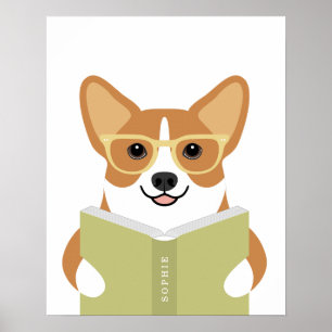 Corgi Dog Personalized Print
