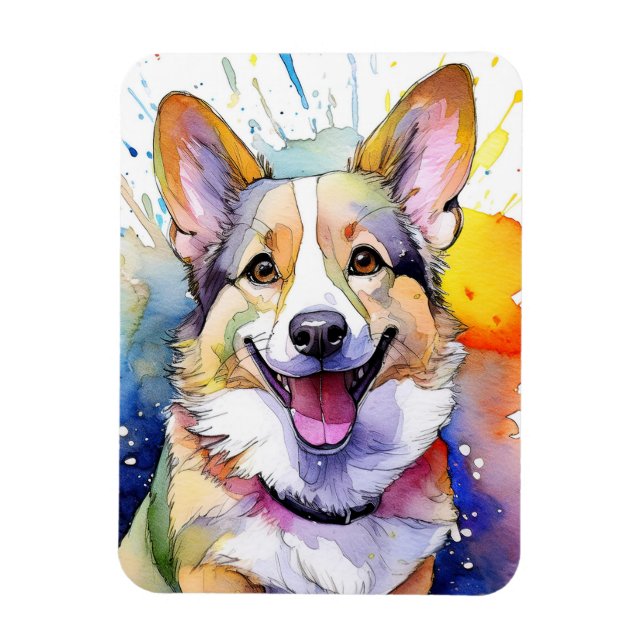 Corgi Dog Photo Magnet (Vertical)