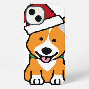 Corgi dog puppy Pembroke Welsh Christmas Santa hat iPhone 13 Case