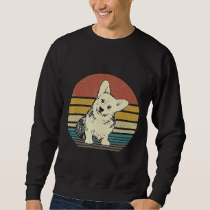 Corgi Dog Retro Vintage Corgi Loves Sweatshirt