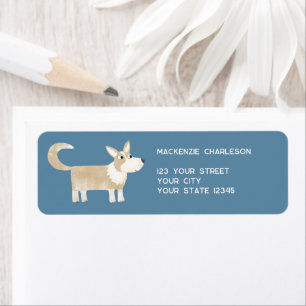 Corgi Dog Return Address Label