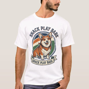 Corgi Dog Shirt Funny Vintage Engraving Pet Lover 