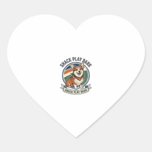 Corgi Dog Shirt Funny Vintage Engraving Pet Lover Heart Sticker