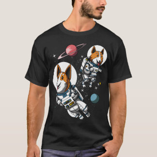 Corgi Dog Space Astronauts T-Shirt