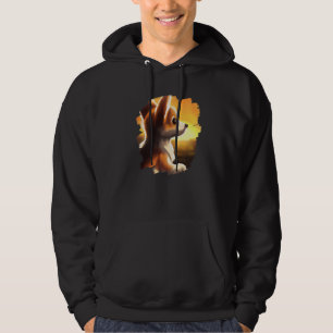Corgi Dog Sunset Vintage Retro Corgis Dogs  1 Hoodie