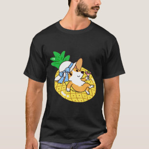Corgi Dog T Pineapple Pool Float For Men Women T-Shirt