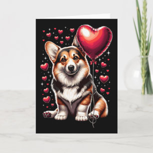 Corgi Dog Valentine's Day Dog Owner Valentine 1 Card