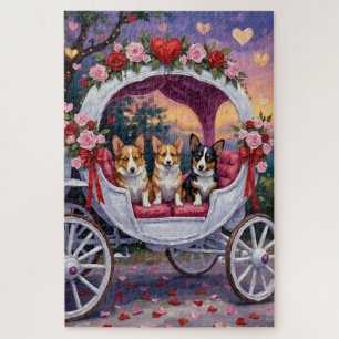 Corgi Dog Valentine's Day  Jigsaw Puzzle