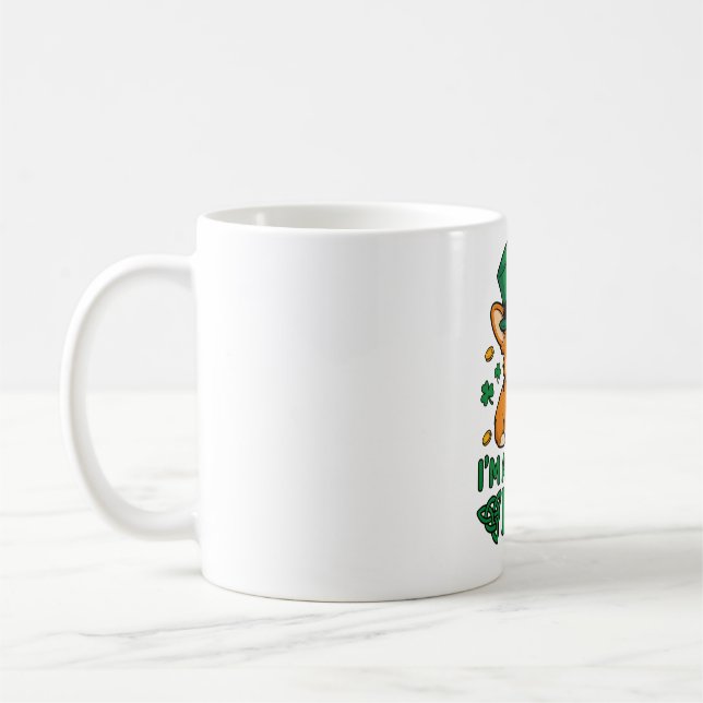 Corgi Dog "Wee Bit Irish" Funny St. Patrick's Day  Coffee Mug (Left)