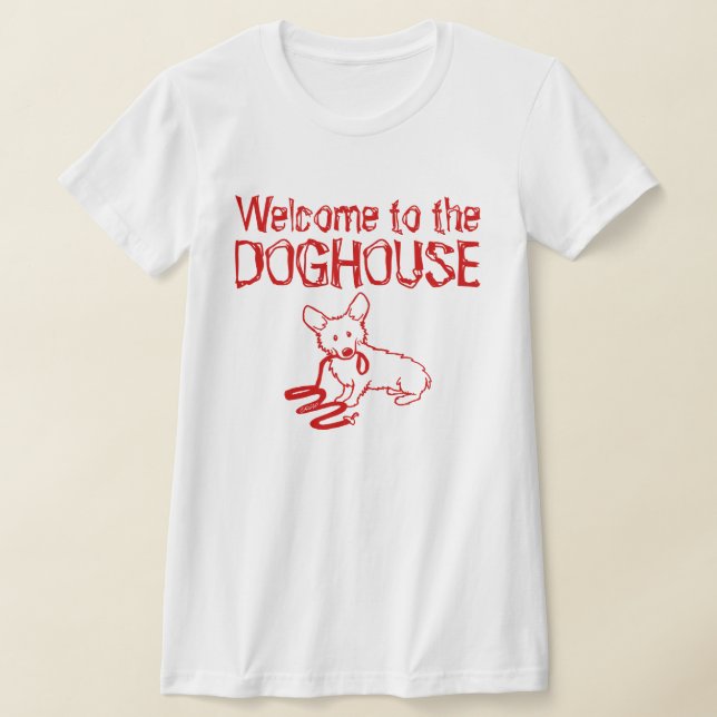 Corgi Doghouse T-Shirt (Laydown)