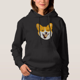 Corgi Dogs Face Puppy Pet Owner Dog Hoodie