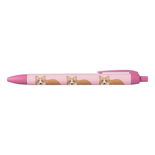 Corgi Dogs Pink Pens (Top)