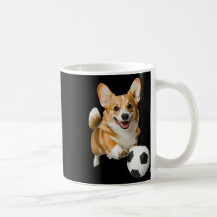 Corgi Dogs Soccer  Coffee Mug