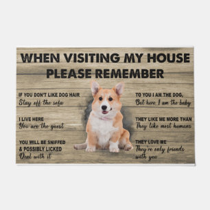 Corgi Doormat, Cute dog doormat, Welsh Corgi mat